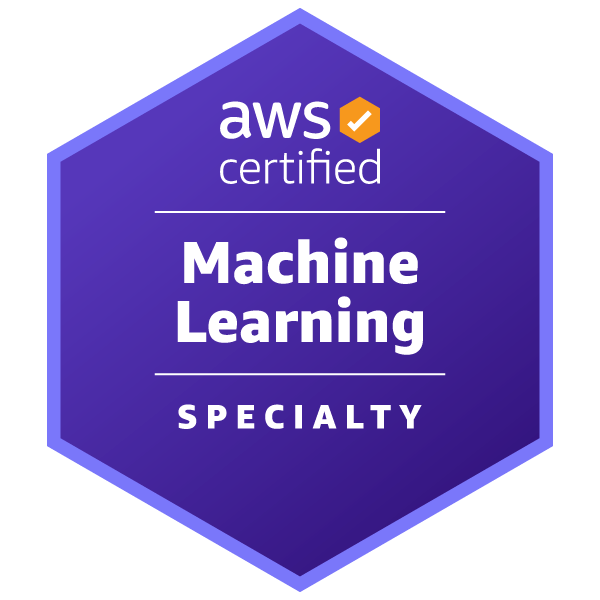 AWS Certified Machine Learning - Specialty badge